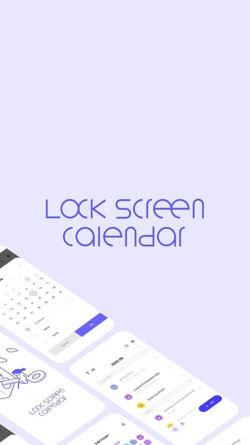 LockScreen Calendar – Schedule screenshot 2