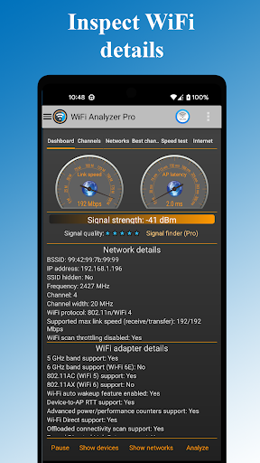 WiFi Analyzer Pro MOD screenshot 2