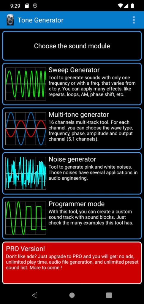 Tone Generator PRO (Frequency Generator ) screenshot 2