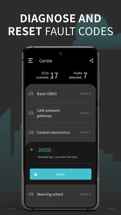 Carista OBD2 screenshot 2