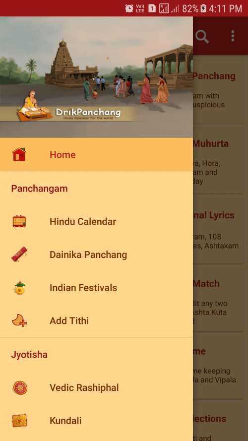 Hindu Calendar – Drik Panchang screenshot 2