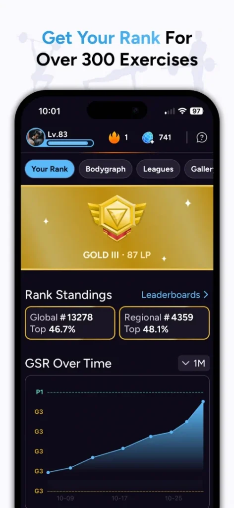 Liftoff – Ranked Gym Workouts screenshot 2