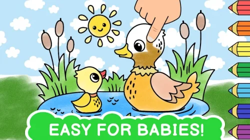 Easy coloring book for kids (Toddler Coloring) screenshot 2