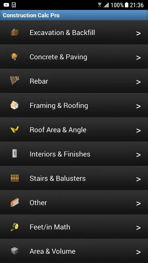 Construction Calculator Pro screenshot 2