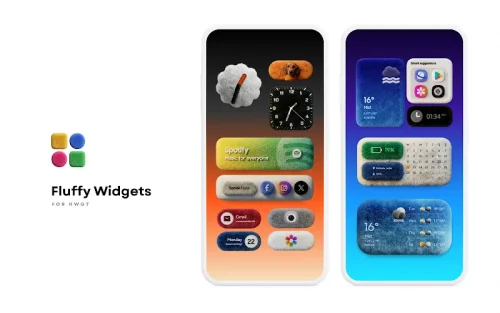 Fluffy Widgets KWGT screenshot 2