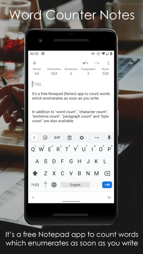Word Counter Note CountablePad MOD screenshot 2