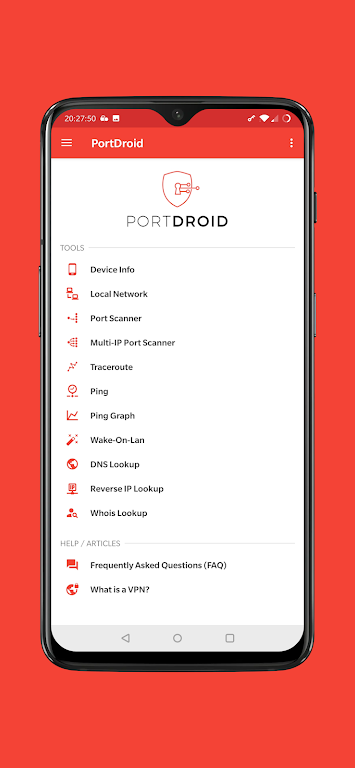PortDroid screenshot 2