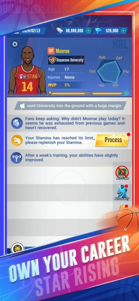 Star Rising: Basketball screenshot 2