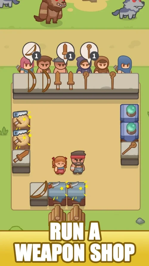 Idle Weapon Shop Tycoon screenshot 2