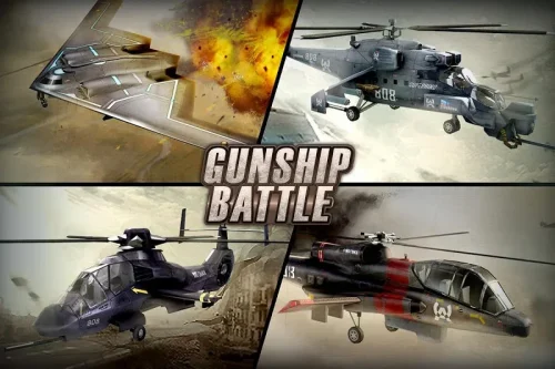 GUNSHIP BATTLE: Helicopter 3D screenshot 2