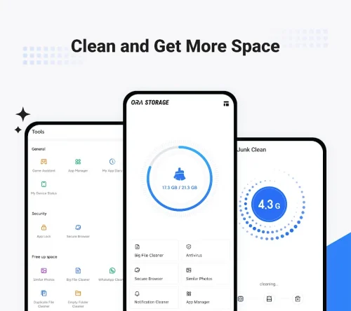 OraStorage: JunkClean/Security screenshot 2