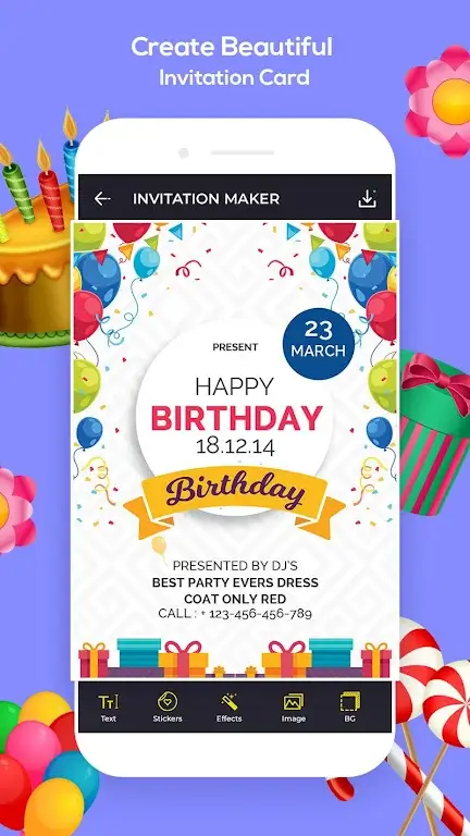 Invitation Maker, Ecards Maker screenshot 2