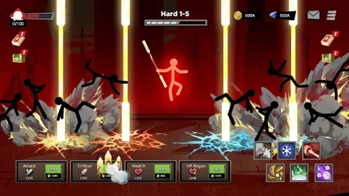 Stickman vs Monster: Idle RPG screenshot 2