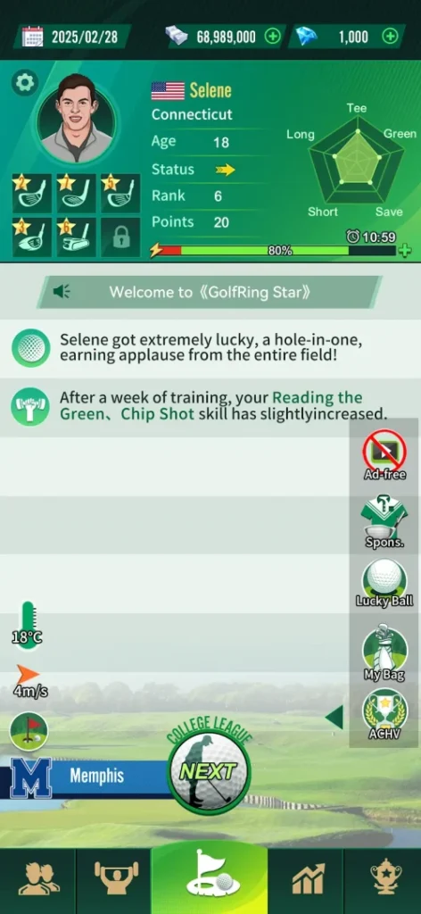 Golf Rising Star screenshot 2