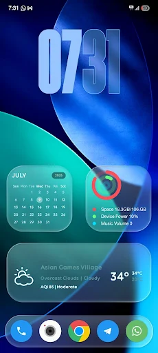 Liquid Glass for KLWP MOD screenshot 2