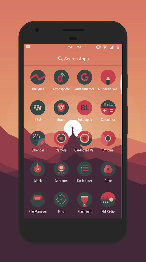 Sagon Circle: Dark Icon Pack screenshot 2