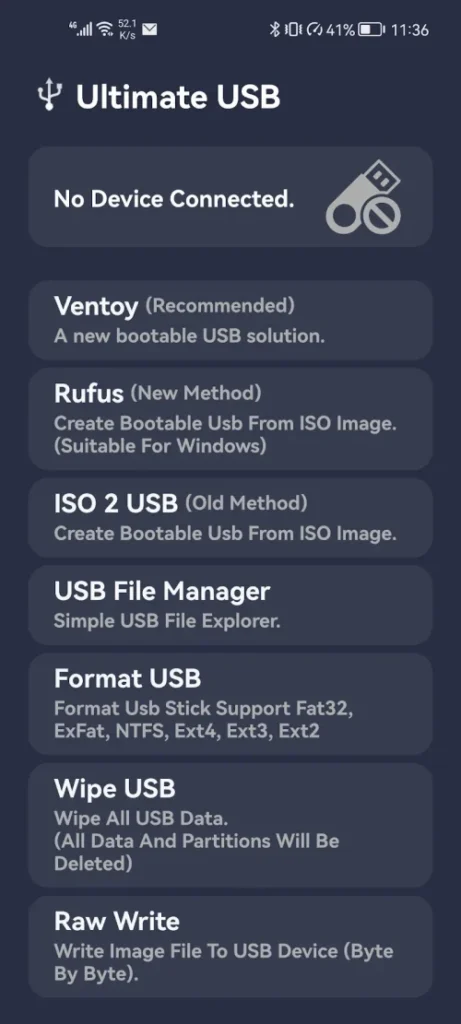 Ultimate USB (All-In-One Tool) screenshot 2