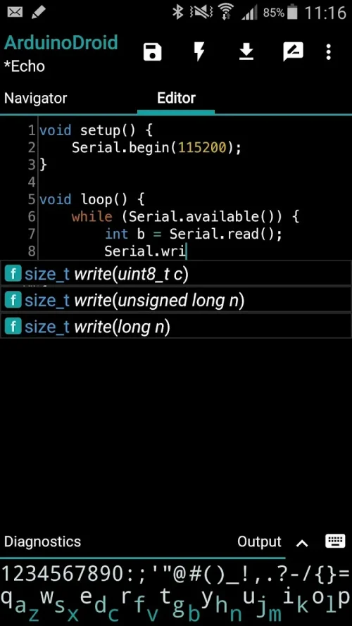 ArduinoDroid – Arduino/ESP IDE screenshot 2