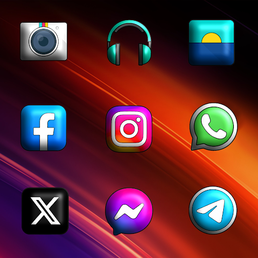 Oxigen 3D Icon Pack MOD screenshot 2