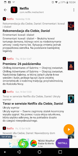 Notifications archive screenshot 2