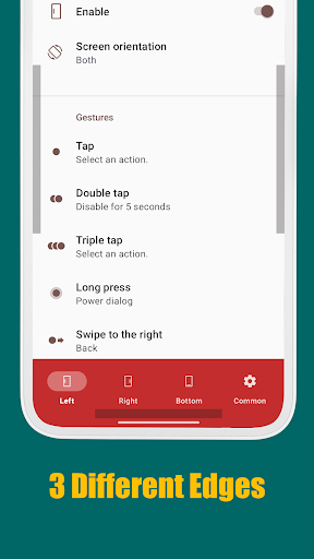 Edge Gestures screenshot 2