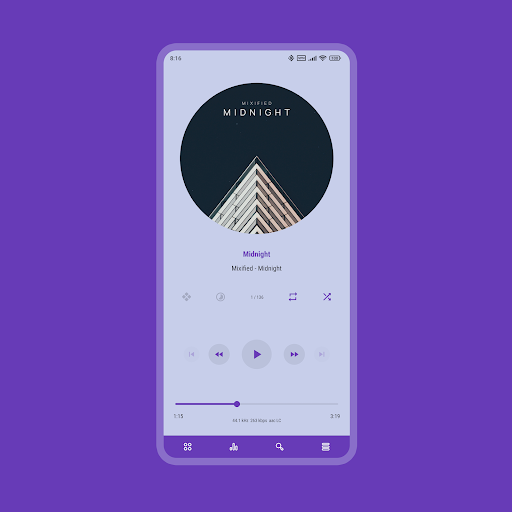 Luminous – Poweramp Skin screenshot 2