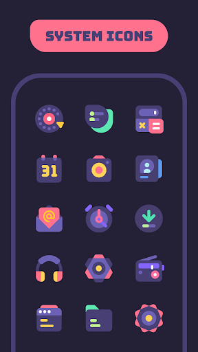 Mello Night Icon Pack MOD screenshot 2