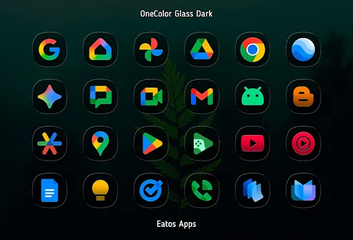 OneColor GlassDark – Icon Pack screenshot 2