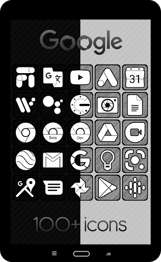 Raya Black Icon Pack MOD screenshot 2