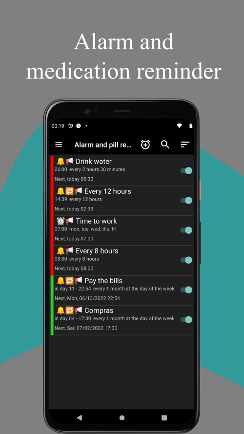Alarm And Pill Reminder screenshot 2