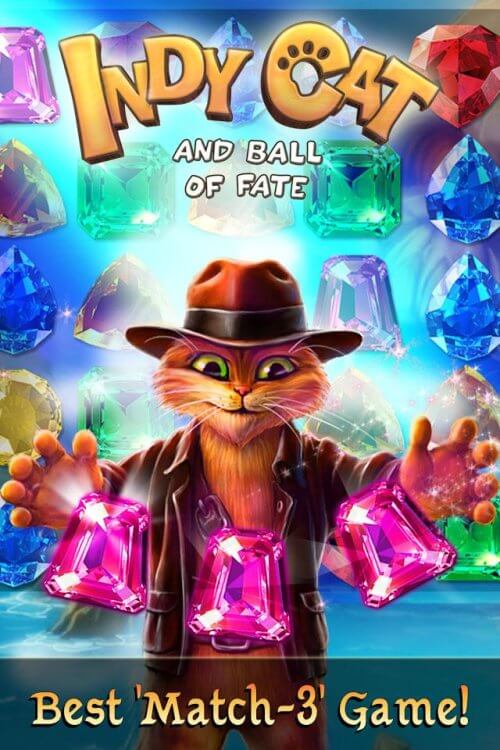 Indy Cat: Match 3 Adventure screenshot 2
