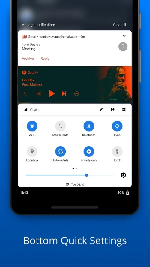 Bottom Quick Settings screenshot 2