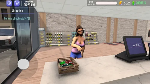 Fitness Gym Simulator Fit 3D (Gym Simulator 3D Fitness Store) screenshot 2