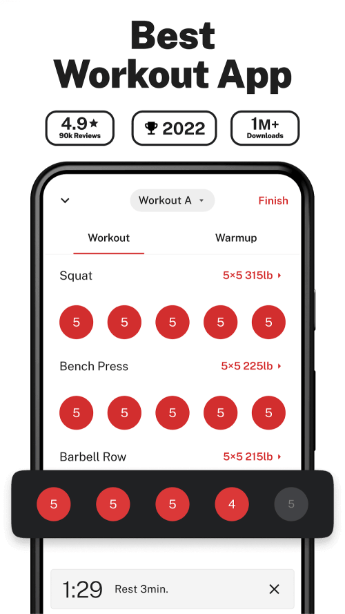 StrongLifts Weight Lifting Log screenshot 2
