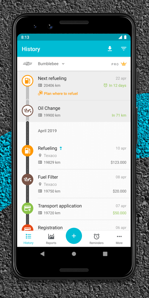 Drivvo – car management screenshot 2