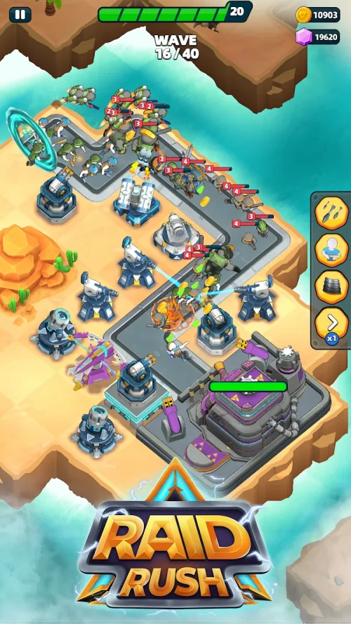 Raid Rush: Tower Defense TD screenshot 2