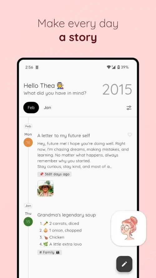 StoryPad – Timeline Diary screenshot 2