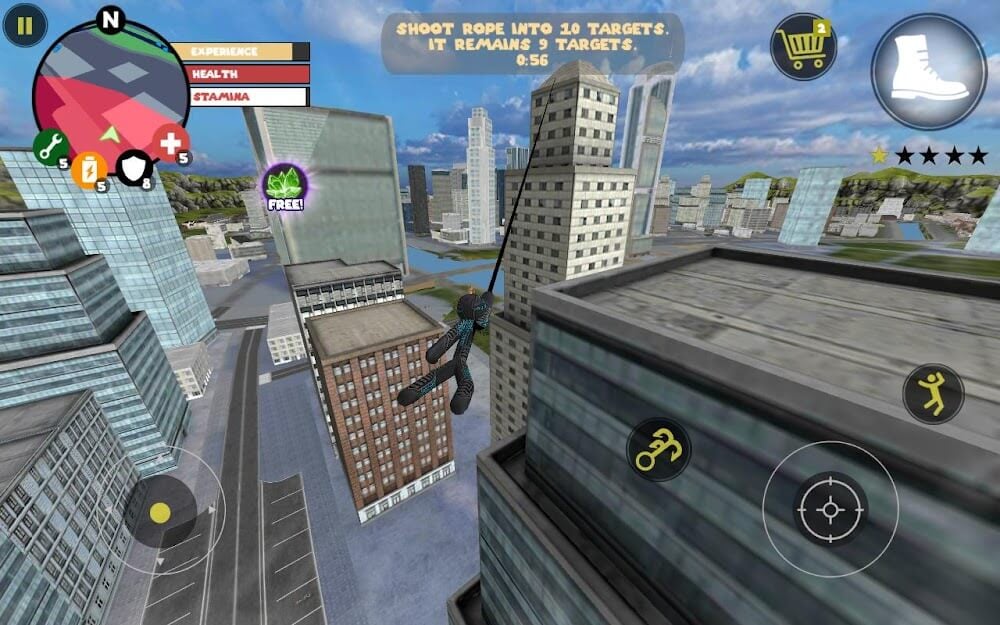 Stickman Rope Hero screenshot 2