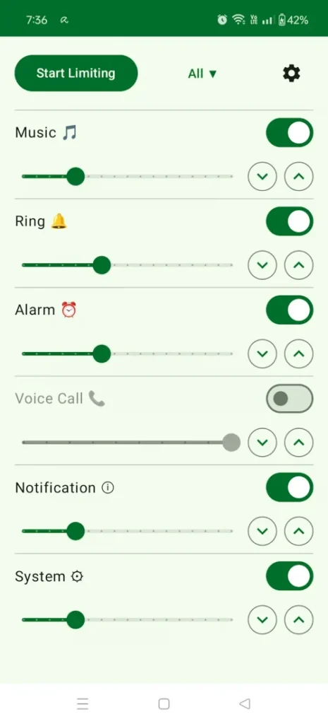 Volume Limiter screenshot 2