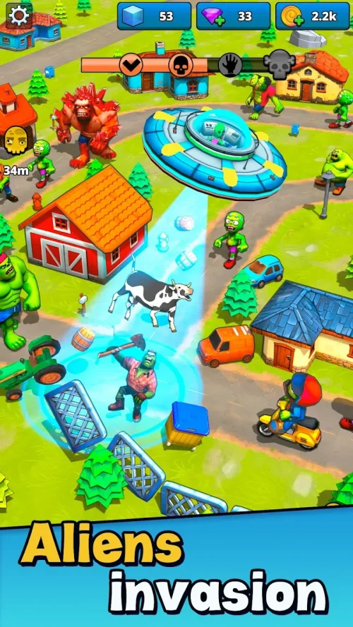 Aliens vs Zombies: Invasion screenshot 2