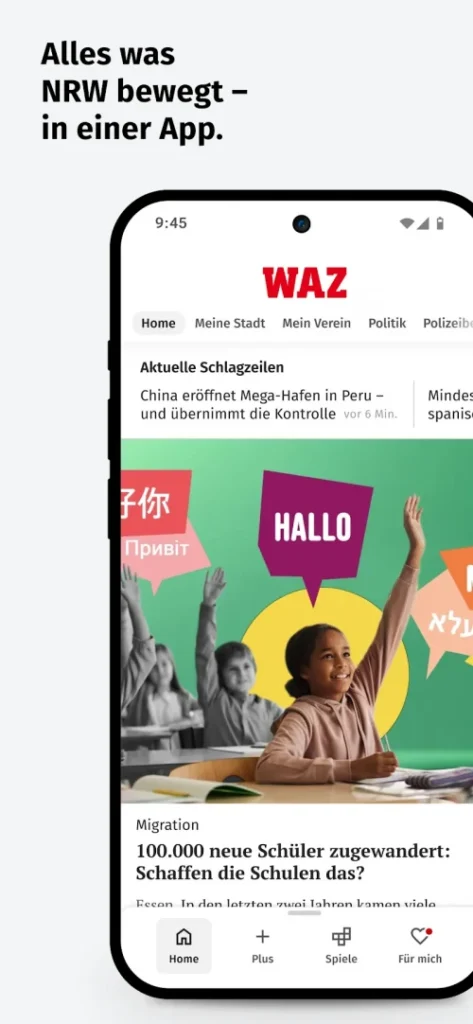 WAZ News screenshot 2