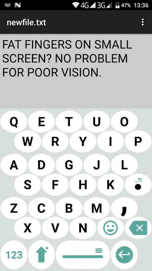 1C Big Keyboard screenshot 2
