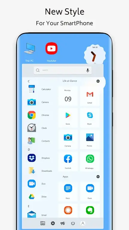 Win 10 theme for launcher screenshot 2