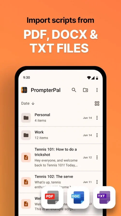 PrompterPal (Teleprompter for Video) screenshot 2