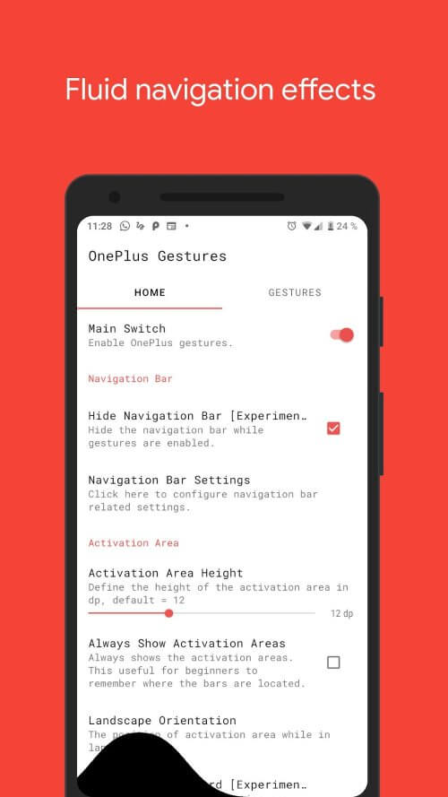 Vivid Navigation Gestures screenshot 2