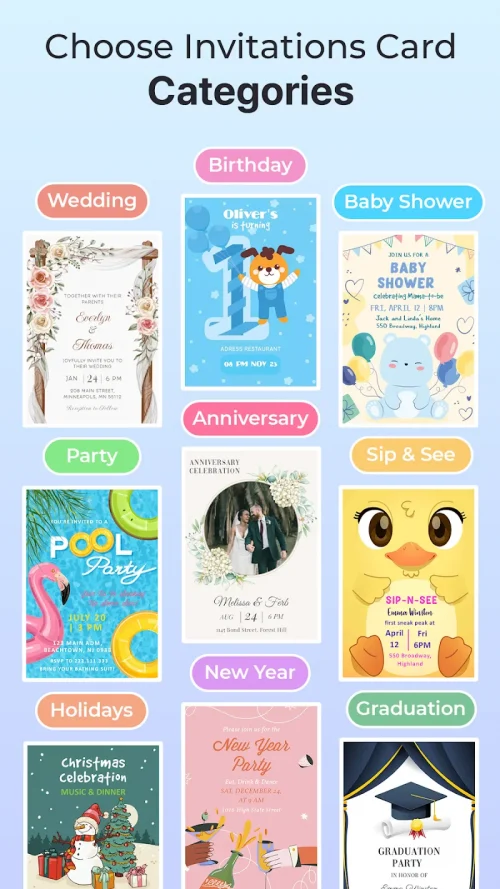 Invitation Maker & Card Design (Invites4U) screenshot 2