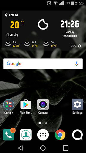 Simple Weather &a Clock Widget MOD screenshot 2