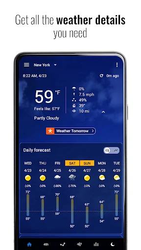 Transparent clock and weather MOD screenshot 3