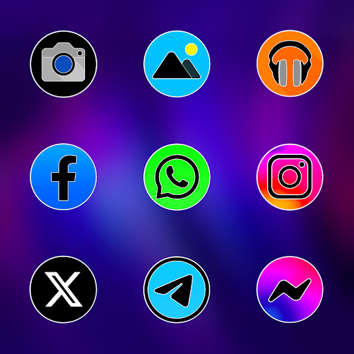 Pixly Fluo – Icon Pack screenshot 3