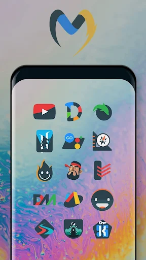 Material UI Dark Icon Pack MOD screenshot 3